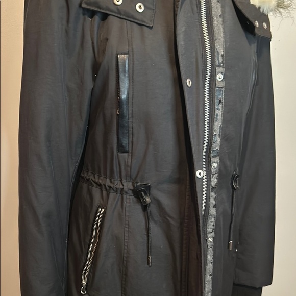 Ski Jacket with Faux Fur Hood and Insulation - Picture 13 of 17